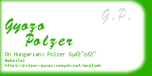 gyozo polzer business card